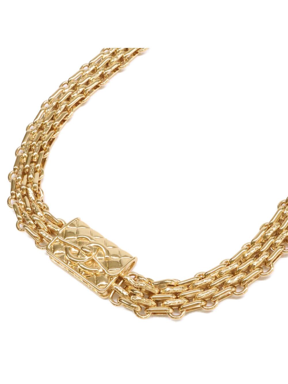 Chanel Cc Logo Chain Pendant Necklace #346658C11B